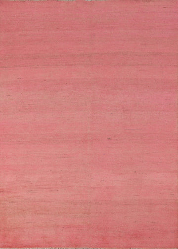 Modern Pink Wool Gabbeh Oriental Area Rug 5x8
