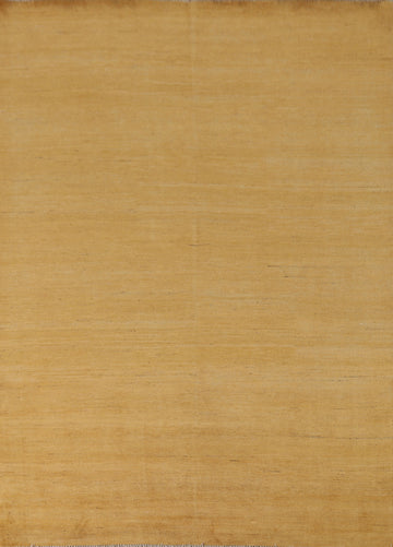 Yellow Wool Gabbeh Modern Area Rug 7x9