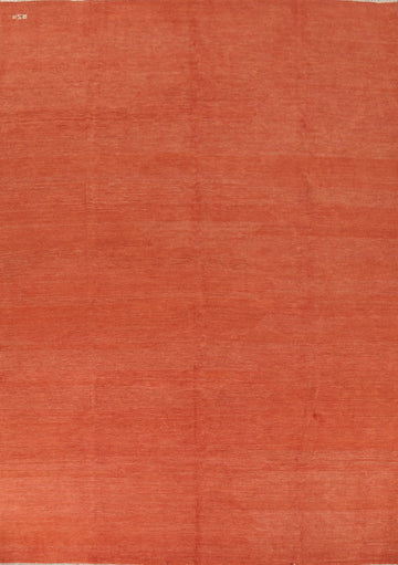 Orange Wool Gabbeh Modern Area Rug 9x12