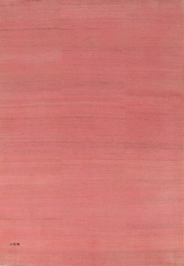 Light Pink Modern Gabbeh Oriental Area Rug 7x9