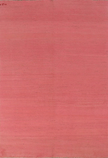 Light Pink Wool Gabbeh Modern Area Rug 6x8
