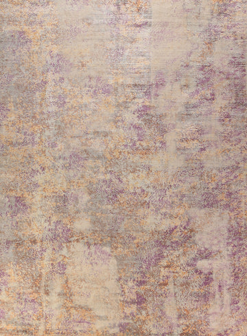 Modern Wool Abstract Indian Area Rug 9x12