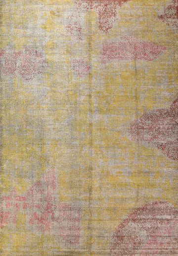 Colorful Wool Modern Abstract Indian Area Rug 8x12