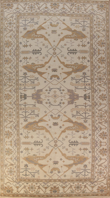 Earth Tone Wool Oushak Indian Large Rug 8x16