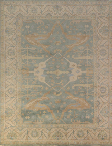 Handmade Wool Oushak Indian Area Rug 8x10
