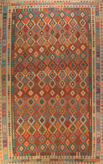 South Western Style Kilim Oriental Large Rug 10x16
