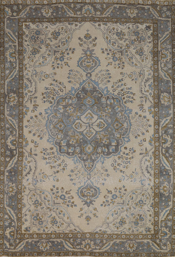 Handmade Wool Tabriz Persian Area Rug 7x10