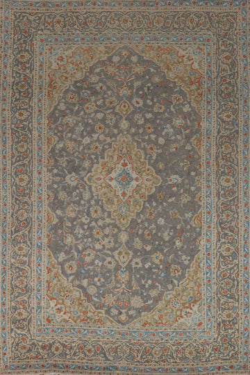 Traditional Gray Tabriz Persian Area Rug 8x11