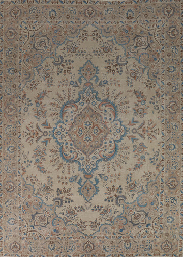 Medallion Wool Tabriz Persian Area Rug 8x11