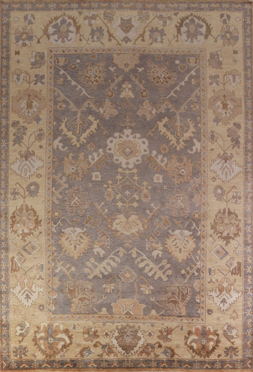 Handmade Wool Oushak Indian Large Rug 10x14