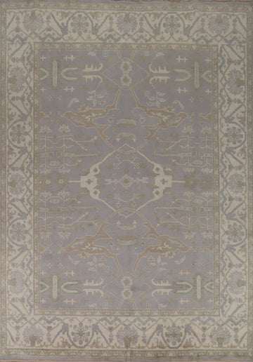 Handmade Gray Oushak Indian Area Rug 8x10