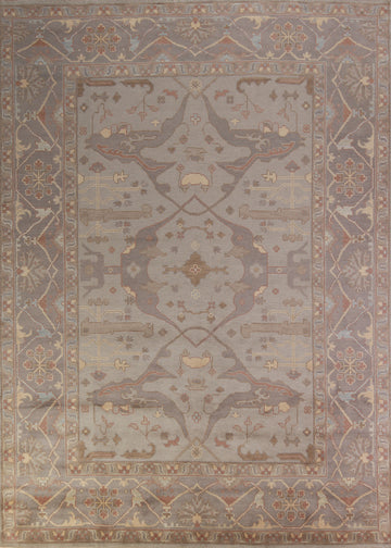 Handmade Wool Oushak Indian Area Rug 9x12