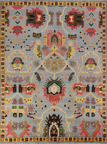 Light Blue Oushak Indian Area Rug 8x10
