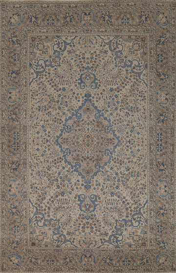 Vintage Floral Tabriz Persian Area Rug 6x10