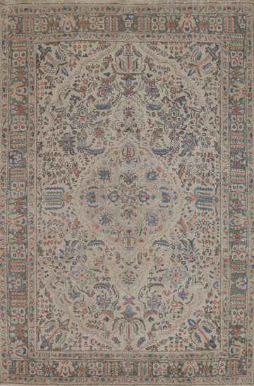 Handmade Wool Tabriz Persian Area Rug 7x10