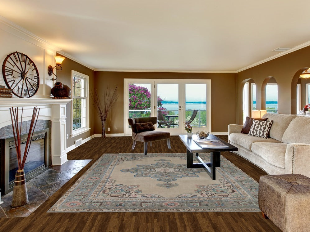 Geometric Tabriz Persian Area Rug 8x11