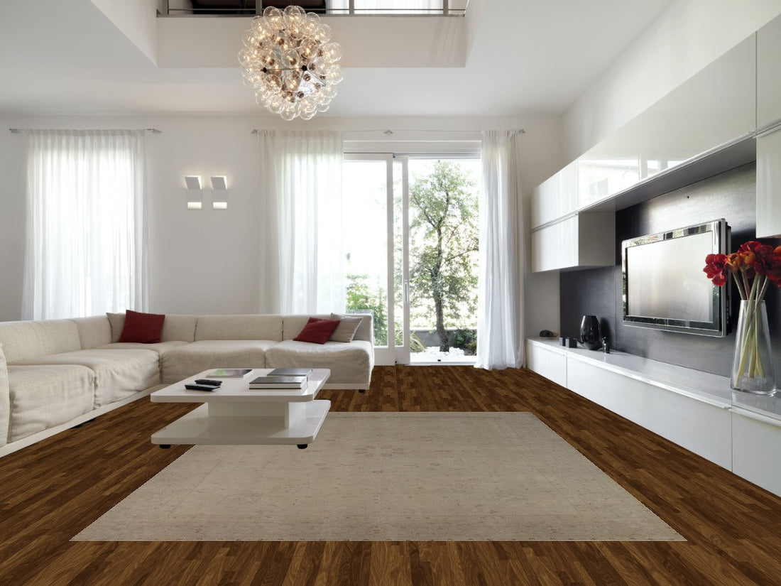 Distressed Wool Tabriz Persian Area Rug 10x13