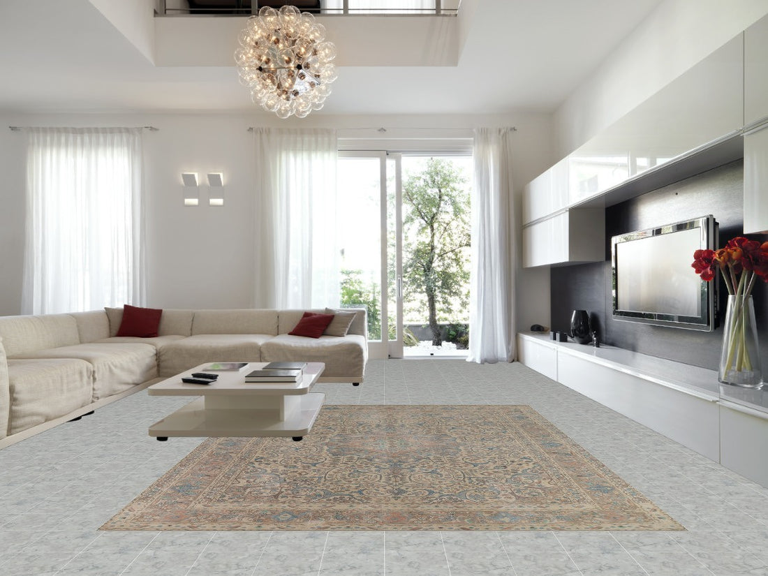 Floral Wool Tabriz Persian Area Rug 10x13