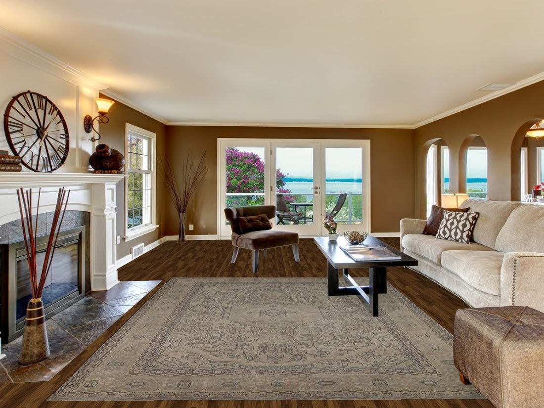 Geometric Tabriz Persian Area Rug 8x11