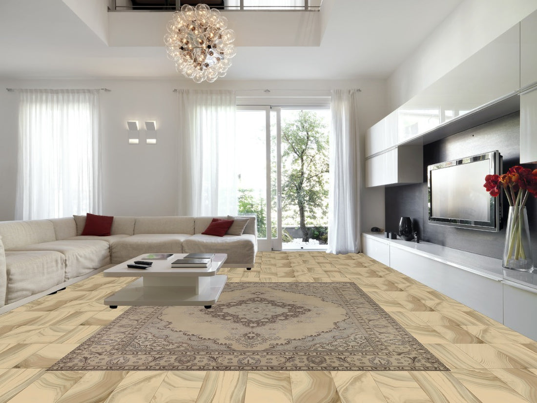 Vintage Wool Tabriz Persian Area Rug 10x13