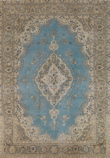 Blue Medallion Tabriz Persian Area Rug 8x11