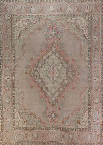 Geometric Tabriz Persian Area Rug 9x12