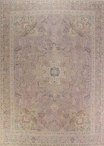 Vintage Wool Tabriz Persian Area Rug 10x13