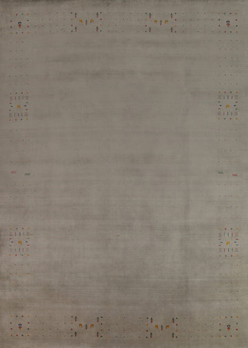 Tribal Silk Gabbeh Oriental Area Rug 9x12