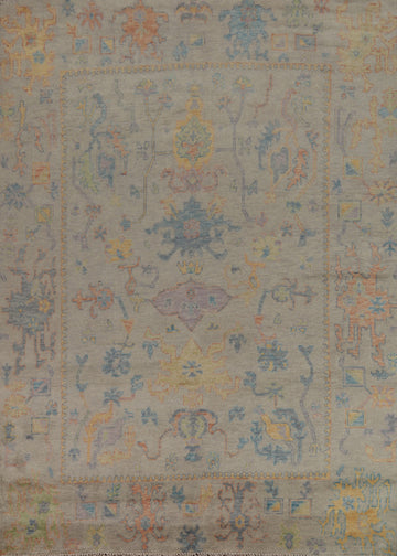 All-Over Handmade Oushak Indian Area Rug 8x10