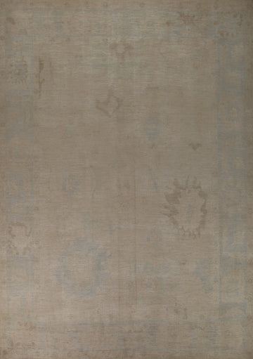 Vegetable Dye Oushak Turkish Area Rug 9x12