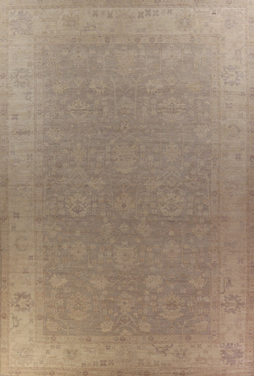 Vegetable Dye Wool Oushak Turkish Large Rug 13x19