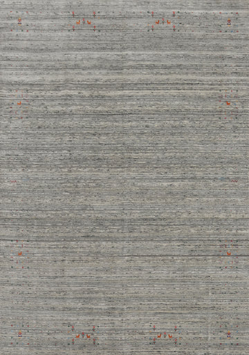 Gray Wool Gabbeh Oriental Area Rug 9x12