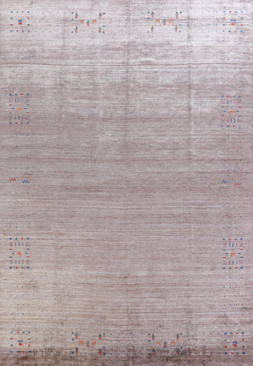 Silk Gabbeh Oriental Area Rug 9x12
