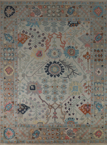 Handmade Floral Oushak Indian Area Rug 8x10