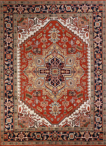 Geometric Heriz Serapi Oriental Area Rug 8x10