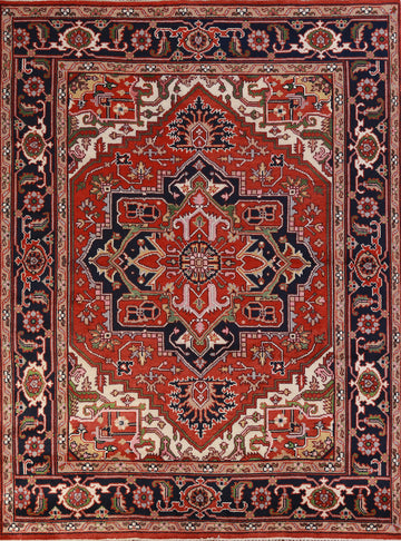 Geometric Heriz Serapi Oriental Area Rug 8x10