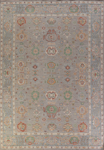 Vegetable Dye Oushak Turkish Area Rug 10x13