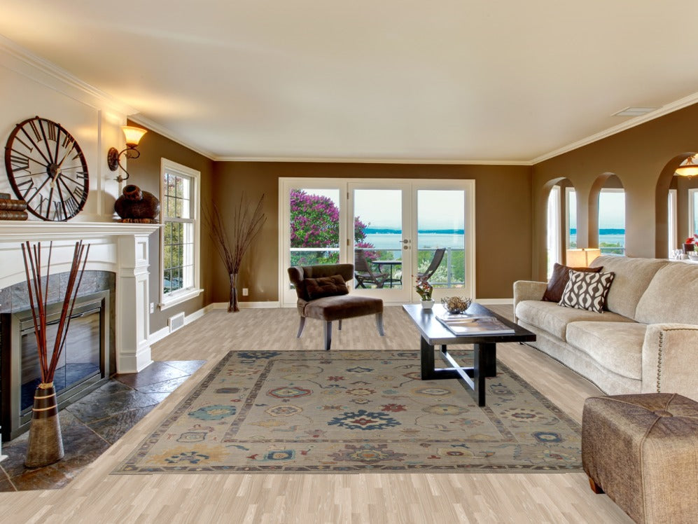 Vegetable Dye Oushak Turkish Area Rug 8x10