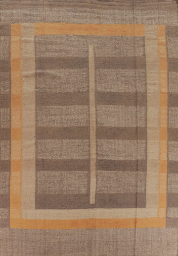 Vegetable Dye Contemporary Jute Kilim Turkish Area Rug 9x12