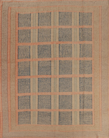 Vegetable Dye Modern Kilim Turkish Area Rug 8x10