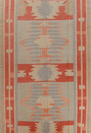 Vegetable Dye Modern Jute Kilim Turkish Area Rug 10x13