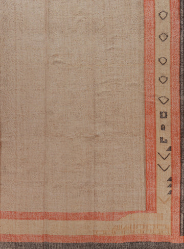 Earth Tone Jute Kilim Oriental Area Rug 10x11
