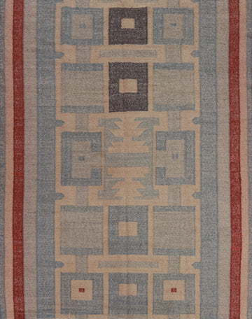 Vegetable Dye Modern Kilim Turkish Area Rug 8x10