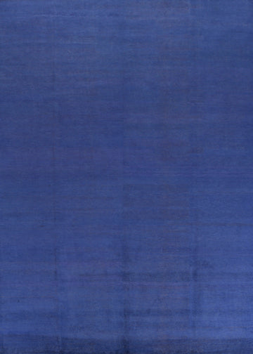 Royal Blue Handmade Gabbeh Vegetable Dye Area Rug 9x12