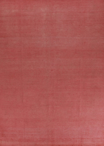 Solid Wool Gabbeh Persian Area Rug 9x12