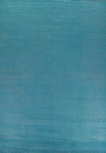 Light Blue Modern Wool Gabbeh Persian Area Rug 10x13