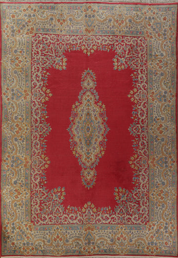 Vegetable Dye Kerman Persian Area Rug 9x12