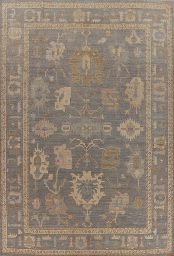 Vegetable Dye Wool Oushak Turkish Large Rug 10x14