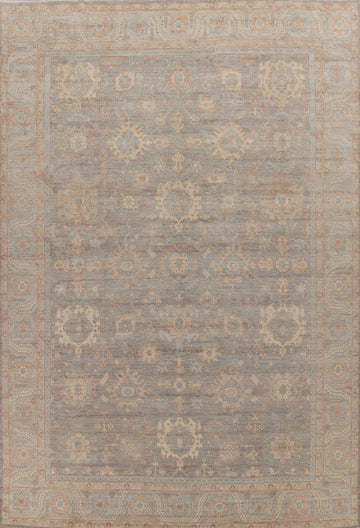 Vegetable Dye Oushak Turkish Large Rug 10x14