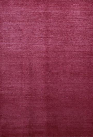 Contemporary Fuchsia Gabbeh Vegetable Dye Area Rug 6x9